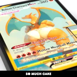 Robust Pokemon Charizard - Custom Holographic Fan-Art Funny Meme Card - Image 4