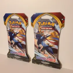 2 X Pokemon Sword And Shield 10 Card Per Booster Pack - Image 1