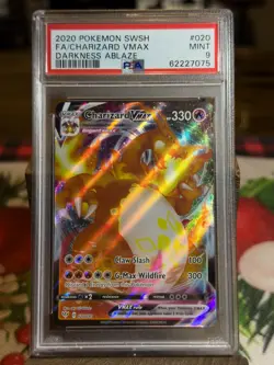 Pokemon Darkness Ablaze Charizard VMAX Full Art Ultra Rare Card 20/189 PSA 9 - Image 1