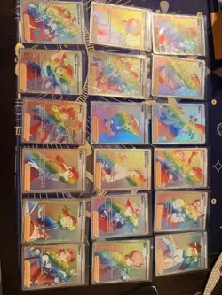 Rainbow Pokemon Trainer Lot 18 Cards - Image 1