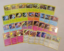 2019 Pokemon Detective Pikachu Holo Partial Set Lot 34 Cards HP to MP Pokemon - Image 1