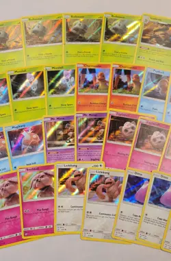 2019 Pokemon Detective Pikachu Holo Partial Set Lot 34 Cards HP to MP Pokemon - Image 3