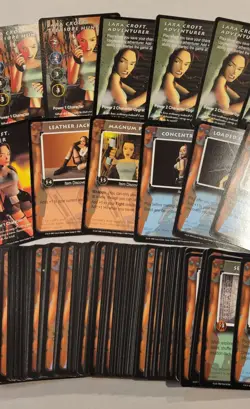 1999 Precedence Tomb Raider Lara Croft CCG Base Lot of 160 Card w/ Ultra Rare - Image 3