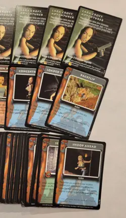 1999 Precedence Tomb Raider Lara Croft CCG Base Lot of 160 Card w/ Ultra Rare - Image 4