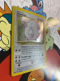 Chansey 3/102 Holo 1999 WOTC Pokemon TCG Base Set Unlimited Rare Card MP - Image 2