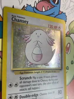 Chansey 3/102 Holo 1999 WOTC Pokemon TCG Base Set Unlimited Rare Card MP - Image 3