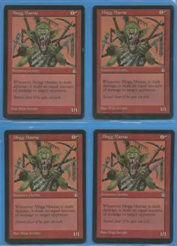 MTG: Stronghold: Mogg Maniac: PLAYSET of 4 - Image 1