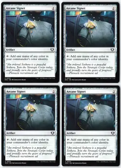 4 x Arcane Signet - Commander Edge of Eternities- 4x - MTG - x4 - Near Mint - Image 1