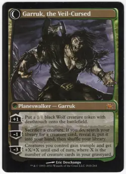 Garruk Relentless Garruk, the Veil-Cursed 2011 Innistrad Green Mythic MTG NM AZ1 - Image 2
