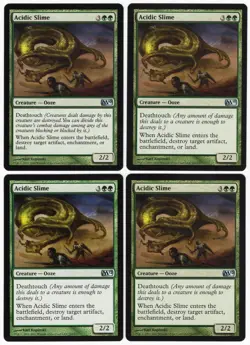 Acidic Slime x4 4x Various Sets PLAYSET Green Uncommon Creature MTG NM AZ1 - Image 1