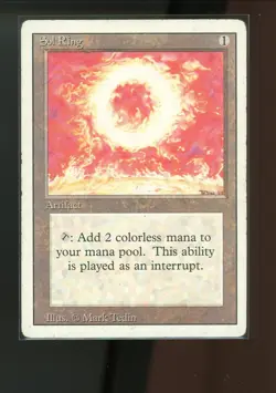 MTG Sol Ring Revised Edition Played Mark Tedin NOT MINT - Image 1