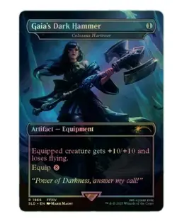 MTG | Gaia's Dark Hammer #1866 | FINAL FANTASY x SECRET LAIR | NM | EN | FOIL - Image 1