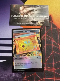 Treasure Token 1432 Foil Secret Lair Pick 'Em and Stick 'Em SLD - Image 1