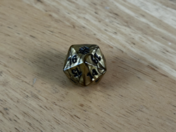 Magic the Gathering - Alara Reborn - Spindown Life Counter - D20 - Gold - Image 2