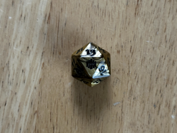 Magic the Gathering - Alara Reborn - Spindown Life Counter - D20 - Gold - Image 4