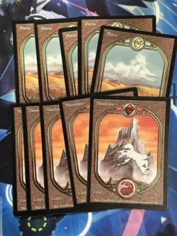 Magic The Gathering Unglued Land Lot Mountain (5) Plains (5) - Image 1