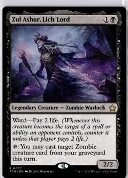 Zul Ashur, Lich Lord Foundations Regular NM R 0077 - Image 1