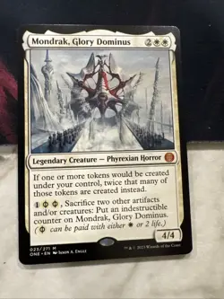 MTG Mondrak, Glory Dominus Phyrexia: All Will Be One 023/271 Regular Mythic NM/M - Image 1