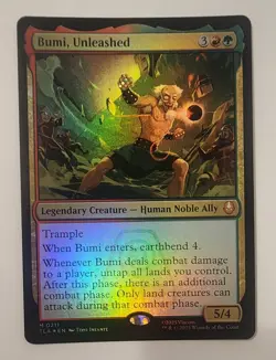 Mtg Avatar The Last Airbender Bumi, Unleashed NM Foil - Image 1