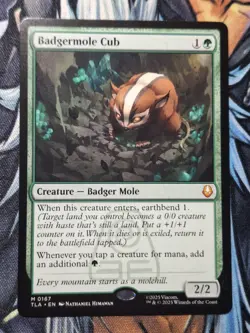 MTG Normal Badgermole Cub M Avatar: The Last Airbender 167 NM - Image 1