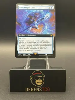 Blue Mage's Cane 0112 extended art Commander Final Fantasy Regular non foil MTG - Image 1