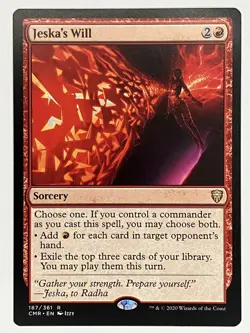 Jeska's Will NM Commander Legends 187/361 Magic: the Gathering MTG Regular - Image 1