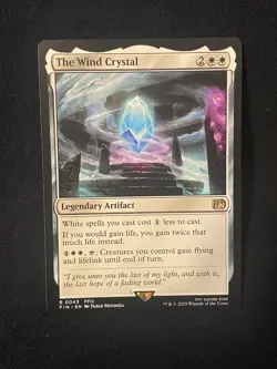 The Wind Crystal 0043 Rare Final Fantasy Magic The Gathering 43 MTG NM FIN EN - Image 1