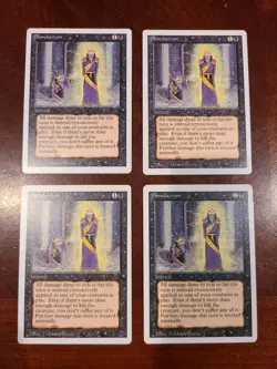 4x Simulacrum Revised Magic Gathering MtG Old School Black Instant Uncommon - Image 1