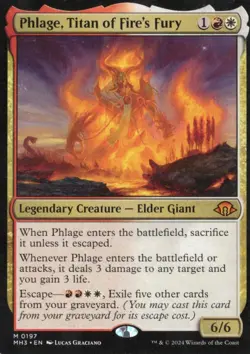 Phlage, Titan of Fire's Fury MTG Modern Horizons 3 197 - Image 1