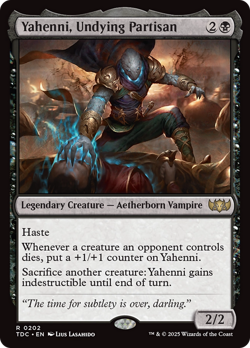 Yahenni, Undying Partisan #202 | NM | Tarkir Dragonstorm Commander TDC Magic MTG - Image 1