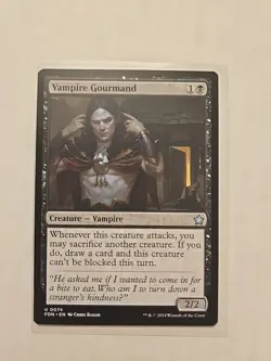 Vampire Gourmand - Foundations - LP - Uncommon - Creature - MTG Magic - Image 1