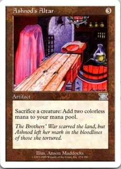 MTG Magic The Gathering Ashnod's Altar 6th Edition Played See Scan - Image 1