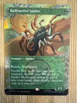 MTG - Radioactive Spider - Borderless - SPM 212 - Foil - NM - Image 1