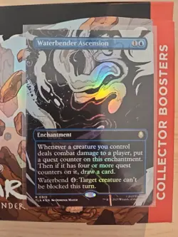 MTG Waterbender Ascension 0310 Foil (Borderless) Avatar TLA NM - Image 1