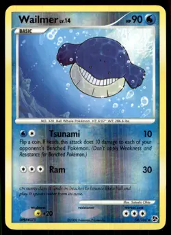 2008 Diamond & Pearl - Great Encounters Reverse Holo Wailmer Basic/Uncommon #58 - Image 1