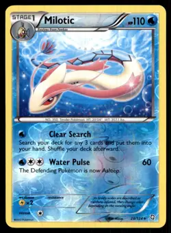 2012 Black & White - Dragons Exalted Reverse Holo Milotic Stage 1/Rare Holo #28 - Image 1