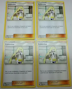 Pokemon 4X TRAINER LUSAMINE 96/111 UNCOMMON CRIMSON INVASION - Image 1