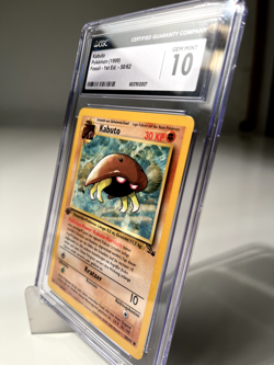 Kabuto Pokemon Card Fossil 1st Edition Graded 10 CGC 1999 DE - Image 2