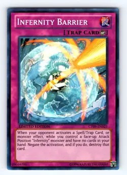 Yugioh Infernity Barrier CT09-EN023 Limited Edition Super Rare Holo - NM ?? - Image 1