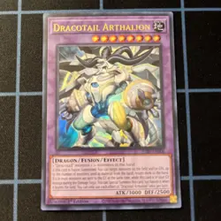 Dracotail Arthalion JUSH-EN006 Justice Hunters 1st Edition Ultra Rare Yugioh TCG - Image 1