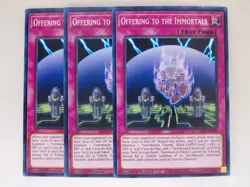 Yu-gi-oh! TCG 3x OFFERING TO THE IMMORTALS LDS3-EN060 x3 Common YUGIOH! 1st NM - Image 1