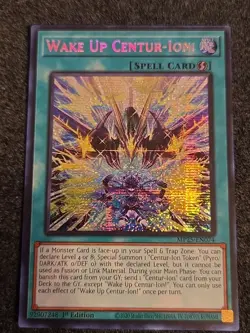 Yugioh Wake Up Centur-Ion! MP25-EN074 1st Edition Prismatic Secret Rare NM - Image 1