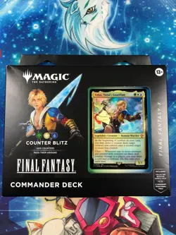 Magic the Gathering Final Fantasy X Commander Deck Counter Blitz Tidus Sealed - Image 1
