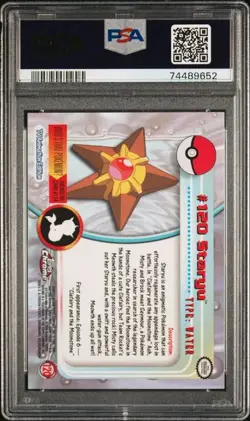 2000 Topps Chrome T.V. Series 2 Staryu #120 PSA 10 GEM MINT Pokemon Card - Image 2
