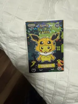 Pokemon Poncho Pikachu Jolteon Holo Collectoons Halloween Card 93 Peru US Seller - Image 1