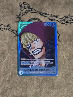 One Piece Card Game Donquixote Rosinante Alt Art OP05-022 Leader Rare NM English - Image 1