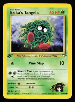 Erika's Tangela 79/132 1st Edition Gym Heroes Pokemon Card - Image 1