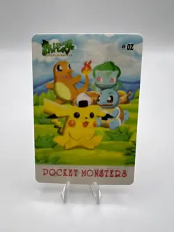 Pokemon Card Pikachu & Friends Bandai Sealdass Fancy Graffiti #2 Japanese - Image 1