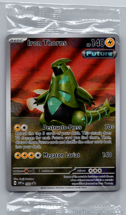 Iron Thorns 098 Black Star Promo Temporal Forces Pokemon Card Sealed - Image 1