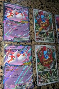 Mega Evolutions & Phantasmal & Surging Sparks Holo Card Lot Of 7 Full Art - Image 3
